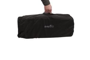 a packed evenflo babysuite deluxe playard