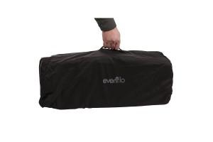 a bag with a packed Evenflo babysuite
