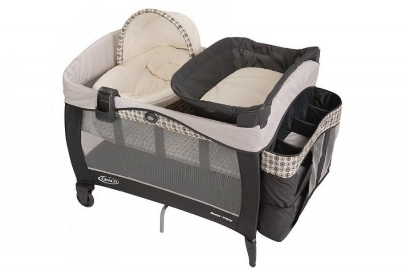 a nice graco pack n play with a canopy
